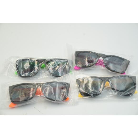 Kids Sunglasses Boys Girls Shatterproof Retro Glossy UV Protection 12 pack - Picture 4 of 5